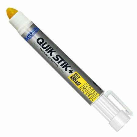 MARKAL Quik Stik+ Oily Surface Mini Paint Marker, Yellow 028771